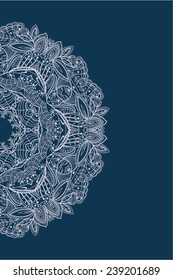 Decorative element corners. Abstract invitation card. Template wave design for card. Abstract sea background, vector wave ornaments - summer, maritime theme for design