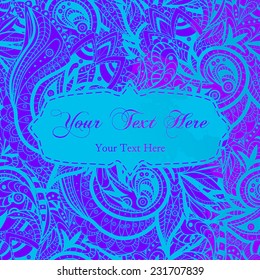 Decorative element corners. Abstract wedding invitation card. Template wave design for card. Abstract sea background, wave theme pattern, vector wave ornaments