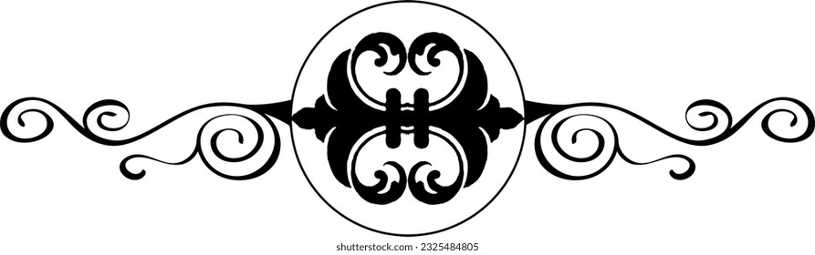 decorative element for design, divider and text break 