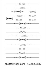 Decorative element divider separator pattern