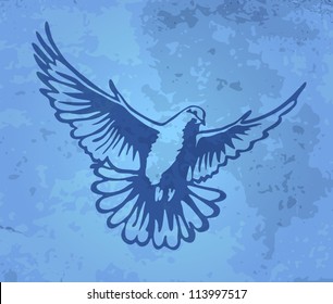 Decorative element, dove, vector