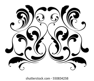 The decorative element. Ethnic pattern.