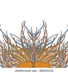 Decorative element for greeting card ore cover page. Vector format.