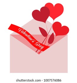 Decorative element heart. Valentine's Day