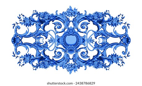 Decorative element for interior design in Baroque style