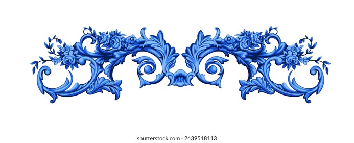 Decorative element for interior design in Baroque style