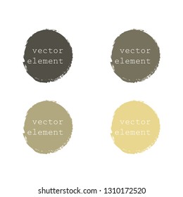 
Decorative element, not even circles