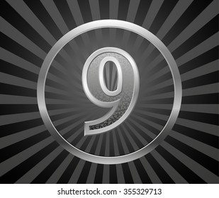 Decorative element with number