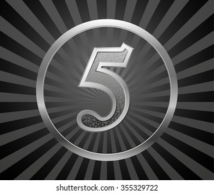 Decorative element with number