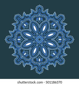 Decorative element. Oriental motif ornament. Vintage abstract pattern. Ethnic pattern design. Fantasy background for design.