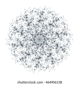 Decorative element. Ornamental round