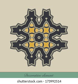 Decorative element for page design, or for other graphic designs use. Vector illustration.