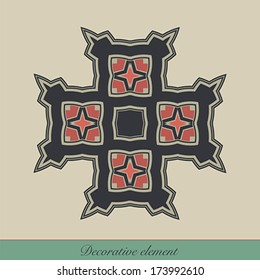 Decorative element for page design, or for other graphic designs use. Vector illustration.
