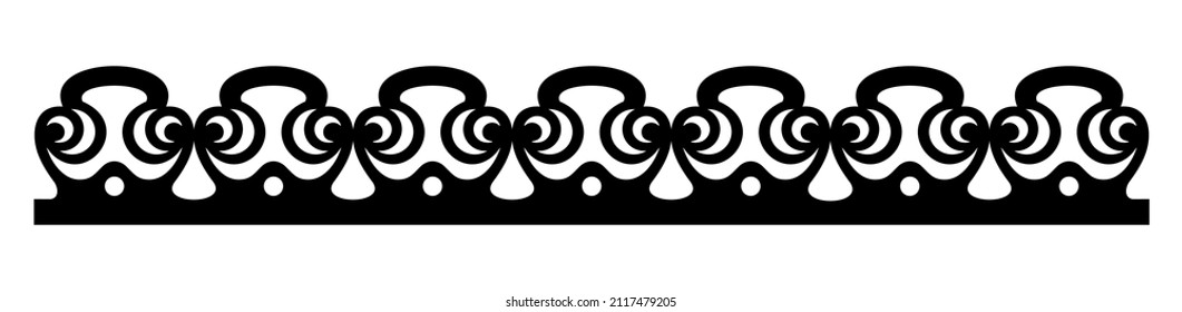  Decorative element for printing and laser cutting. Editable file. Laser cutting of wood, metal and other materials.