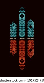 Decorative Element in Retro Style. Vector Calligraphic Template. Line Art Design for Invitations, Posters, Presentation. Vintage Frame.