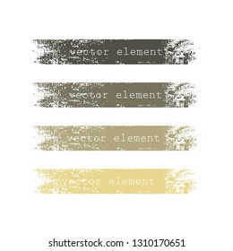 Decorative element, shabby strip