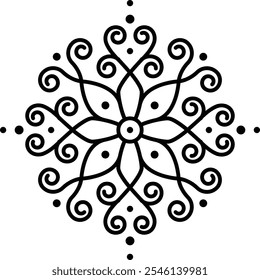 Elemento decorativo patrón de damasco tradicional. Diseño para tela, Fondo de pantalla, fondo, invitación, envoltura y cubiertas de libros. Ornamento floral de Antiguas.