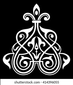 Decorative element traditional damask pattern.Texture for wallpapers,textile,upholstery fabric.