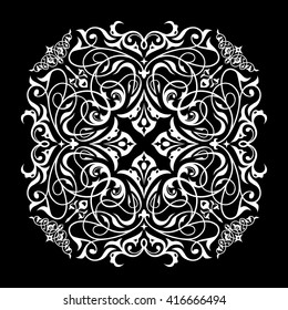 Decorative element traditional damask seamless pattern.Texture for wallpapers,textile,upholstery fabric.