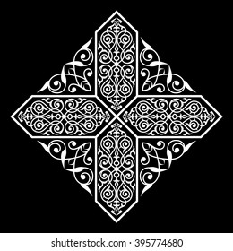 Decorative element traditional eastern pattern.