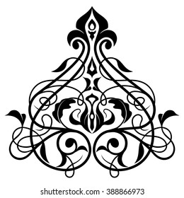 Decorative element traditional pattern.Classic oriental background.