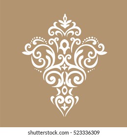 Decorative element traditional pattern.Classic oriental background.