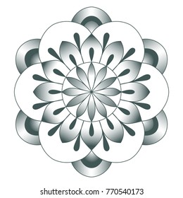 Decorative element. Vector illustration. Perfect for tattoo design.
