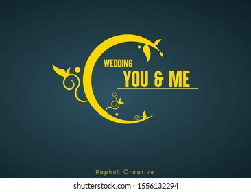 decorative element for wedding planner or invitation card