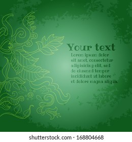 Decorative element for your design. vector doodle. Frame. Text.