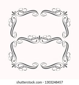 decorative elements border corner style classic elegant look and luxury feel