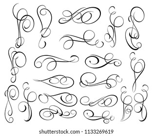 Decorative elements: border ,vignettes ,border, dividers.Vector illustration.
