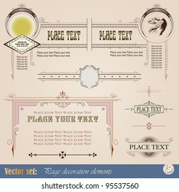 Decorative elements for design of printed materials