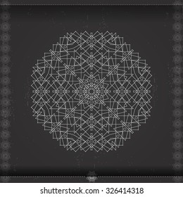 Decorative elements, design Round Ornament Pattern.