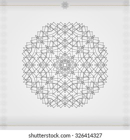 Decorative elements, design Round Ornament Pattern.