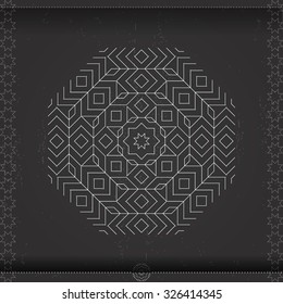 Decorative elements, design Round Ornament Pattern.