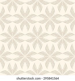 Decorative elements / flowers on white background, vintage design, seamless pattern / print