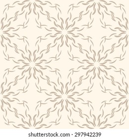 Decorative elements/ flowers on white background, vintage design, baroque style seamless pattern / print