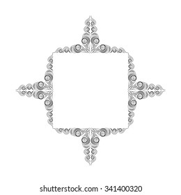 Decorative elements. Frame. Vector