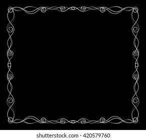 Decorative elements. Frame. Vector