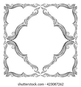 Decorative elements. Frame. Vector