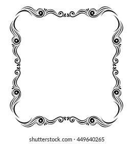 Decorative elements. Frame. Vector