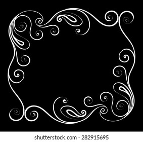 Decorative elements. Frames. Vector