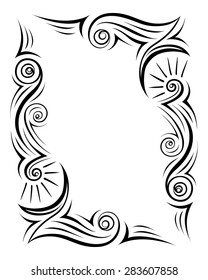 Decorative elements. Frames. Vector
