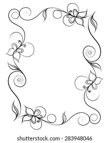 Decorative elements. Frames. Vector