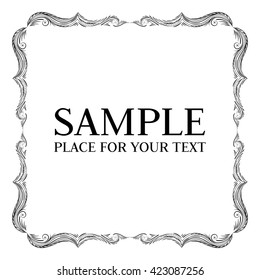 Decorative elements. Frames. Vector