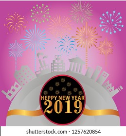 Decorative elements of a fun fantasy world design. Vector illustration. Happy New Year and Merry Christmas- Vector