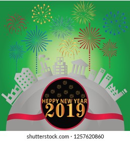 Decorative elements of a fun fantasy world design. Vector illustration. Happy New Year and Merry Christmas- Vector