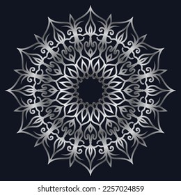 Decorative elements luxury ornament pattern gradient mandala design