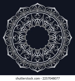 Decorative elements luxury ornament pattern gradient mandala design