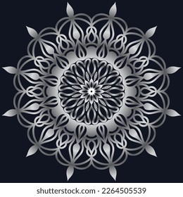 Decorative elements luxury ornament pattern gradient mandala design